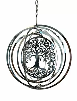 3D Steel Wind Chime Tree of Life 10cm
