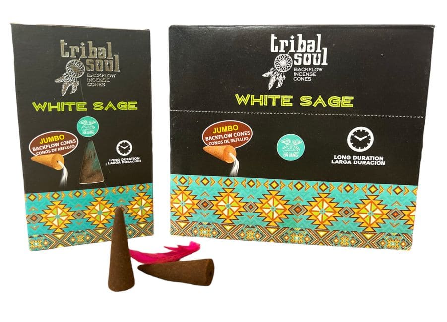 Tribal Soul Backflow Incense - White Sage