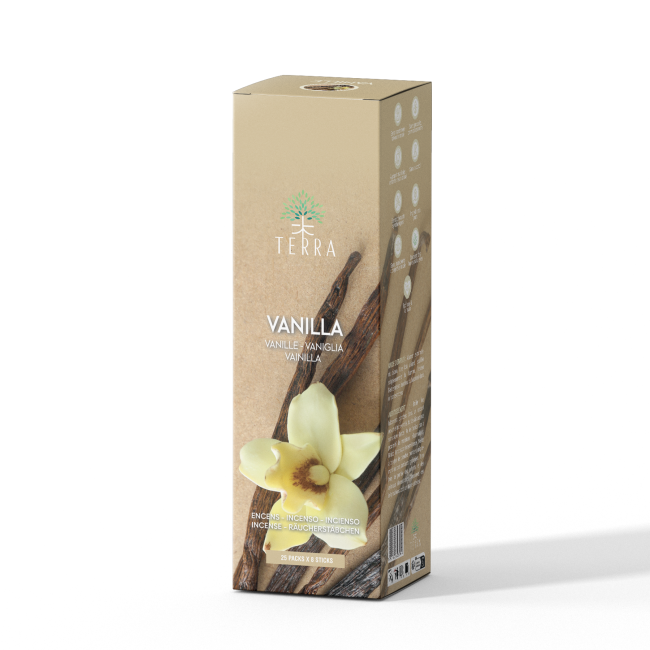Terra Vanilla incense without charcoal 12grs