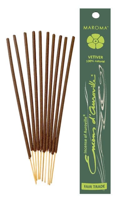 Auroville Vetiver Incense 5x 10 Sticks