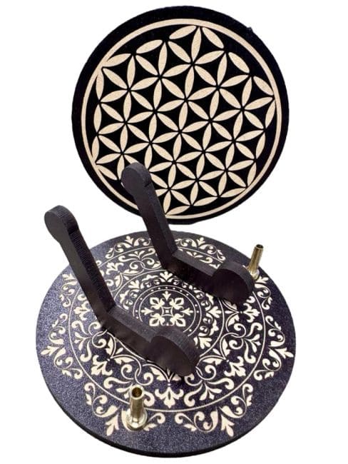 Incense holder plate flower of life 10cm