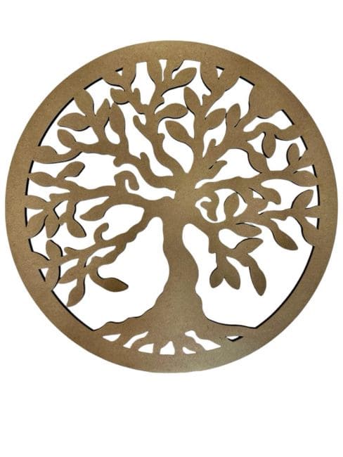 incense at Tree of Life wooden plaque 30cm