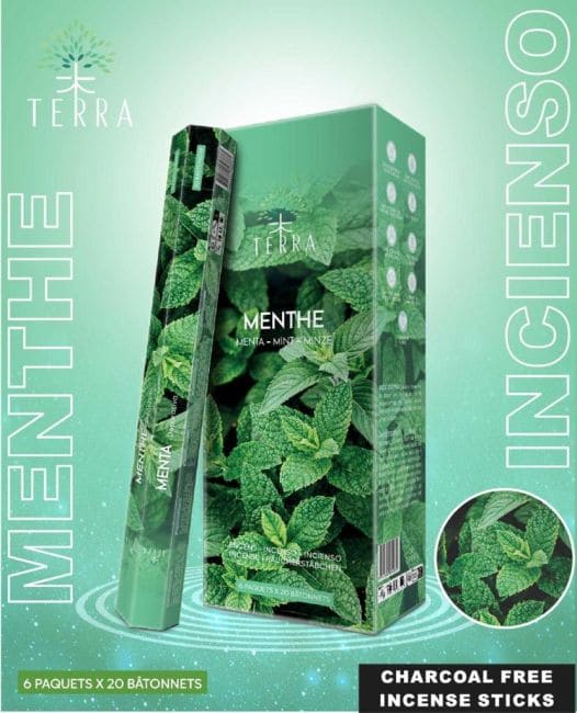 Terra mint hexa incense without charcoal 30grs