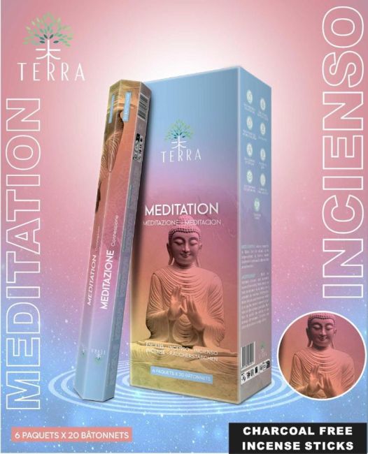 Terra incense meditation hexa without charcoal