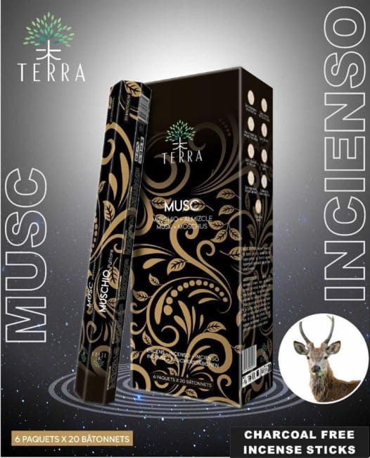 Terra musk hexa charcoal-free incense