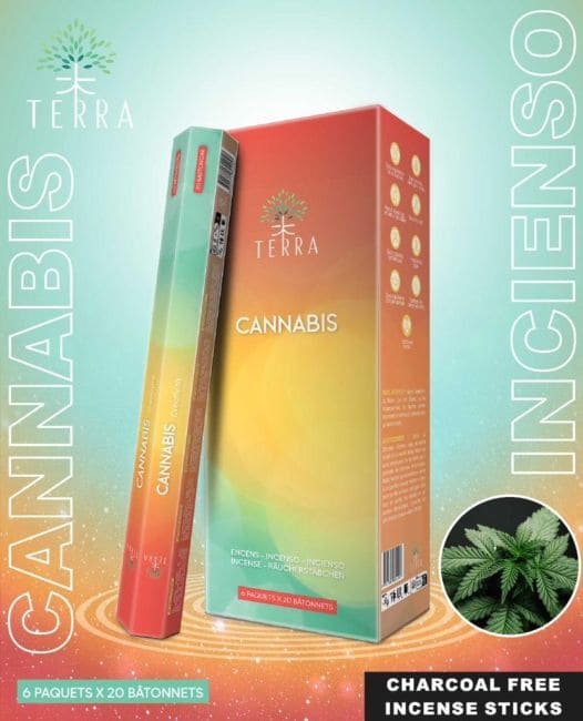 Terra Cannabis hexa charcoal-free incense