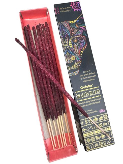 Goloka Smudge Dragon Blood Animal Spirit Incense 8 Sticks