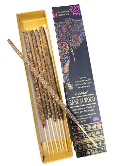 Goloka Smudge Sandalwood Animal Spirit Incense 8 Sticks