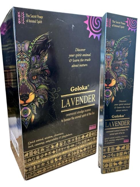 Goloka Smudge Lavender Animal Spirit Incense 8 Sticks