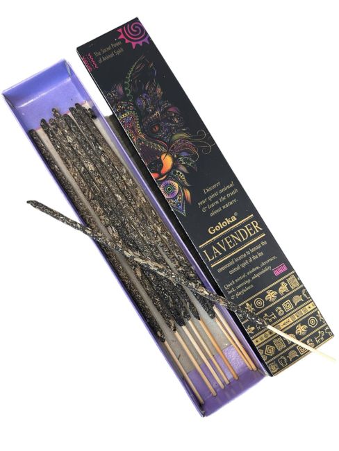 Goloka Smudge Lavender Animal Spirit Incense 8 Sticks