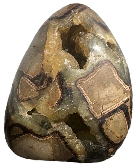 incense at Block of polished Septaria 0.715kg
