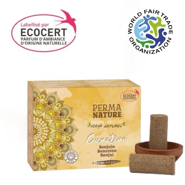 Dhoop Perma Nature Curativo Benzoin Ecocert Label