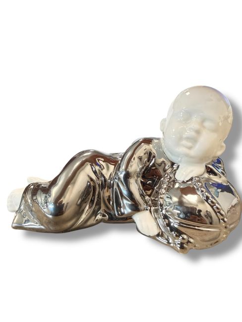 incense at Ceramic sleeping monk 18cm|gb