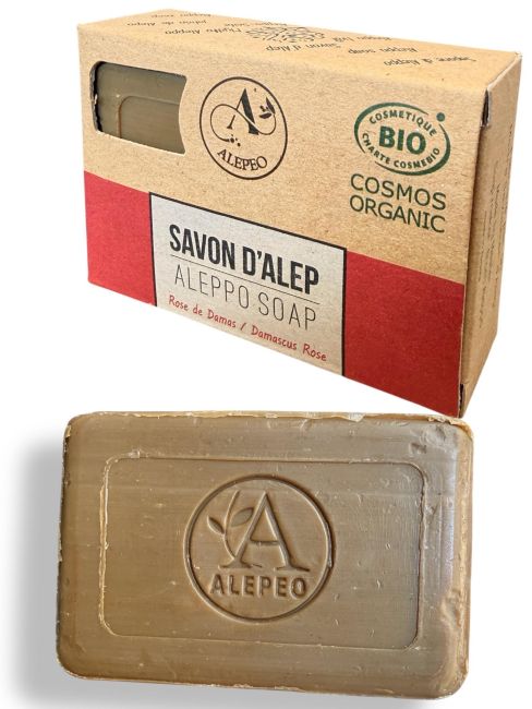 incense at Alepeo damascus rose soap 100g - ECOCERT|gb