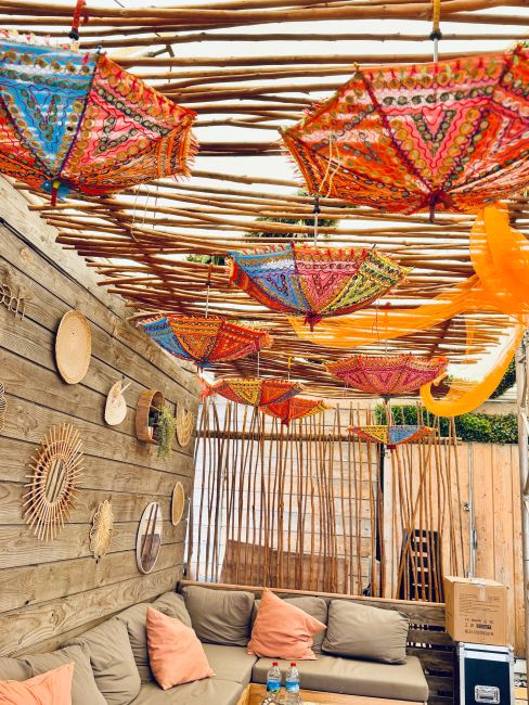 incense at Rajasthan decorative umbrella|gb