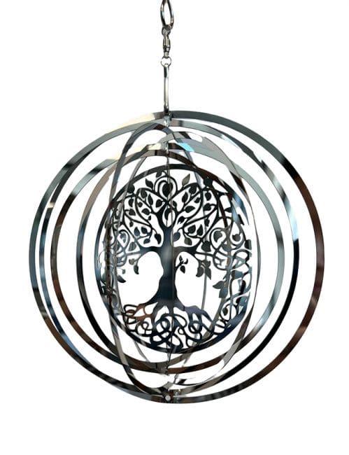 Wind chime 3D steel tree of life 15cm