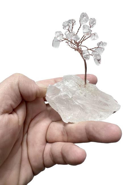 Rock Crystal Tree of Life on Druse