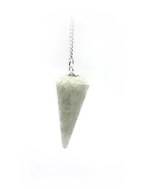 Pendulum Amazonite & Seven Chakras conical 6 faces