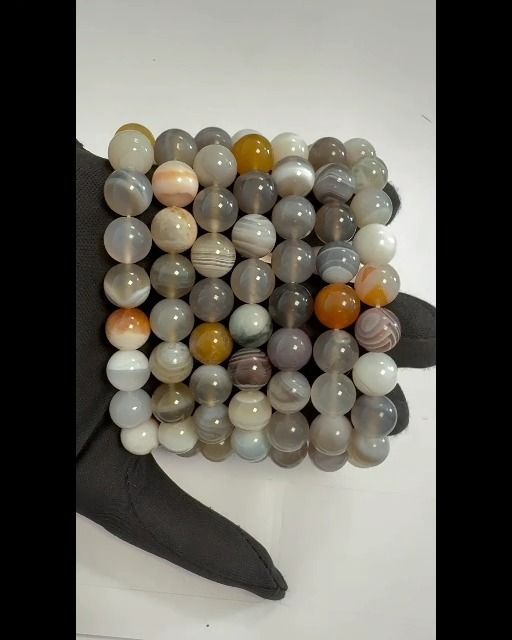 Botswana Agate Bracelet A 10mm Beads