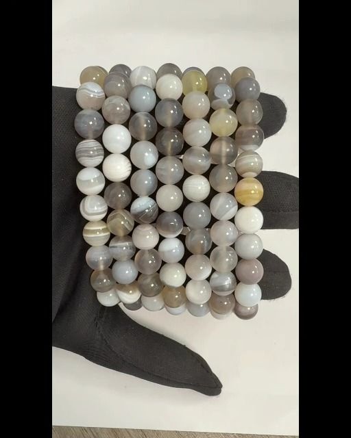Botswana Agate Bracelet A 8mm beads