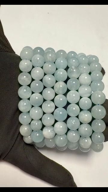 Aquamarine Bracelet A 10mm Beads
