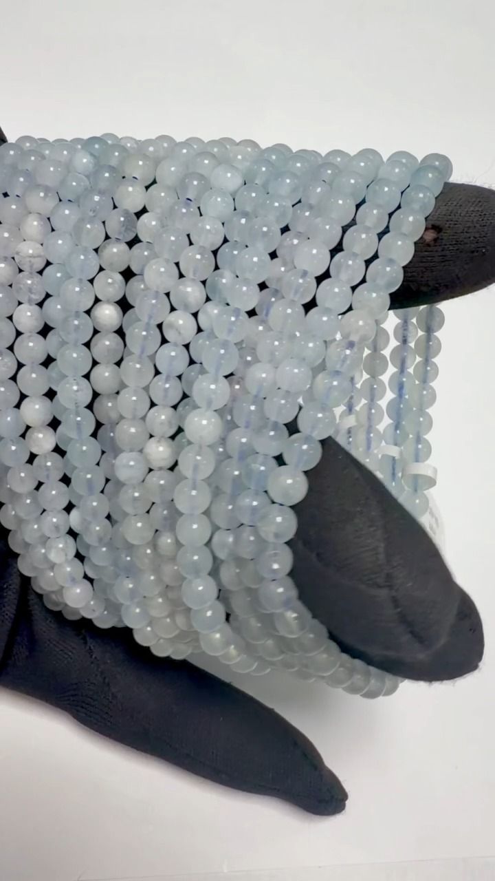 Aquamarine Bracelet A 4-5mm Beads