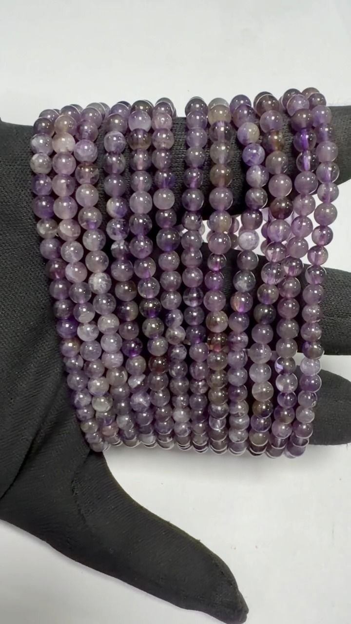 Amethyst A Bracelet 4-5mm Beads