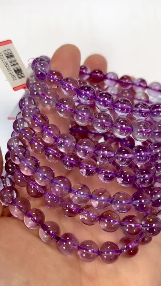 Amethyst AAA 8mm pearls bracelet