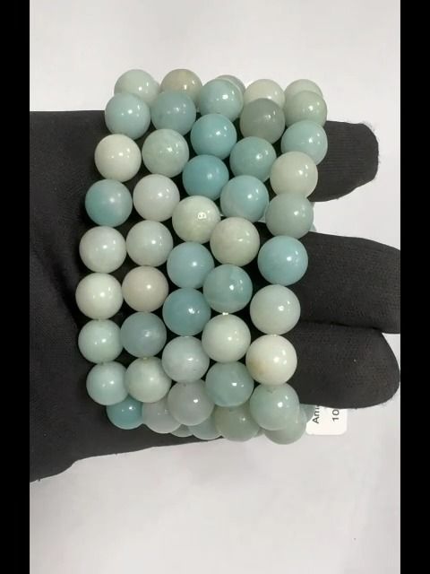 China Amazonite 10mm pearls bracelet