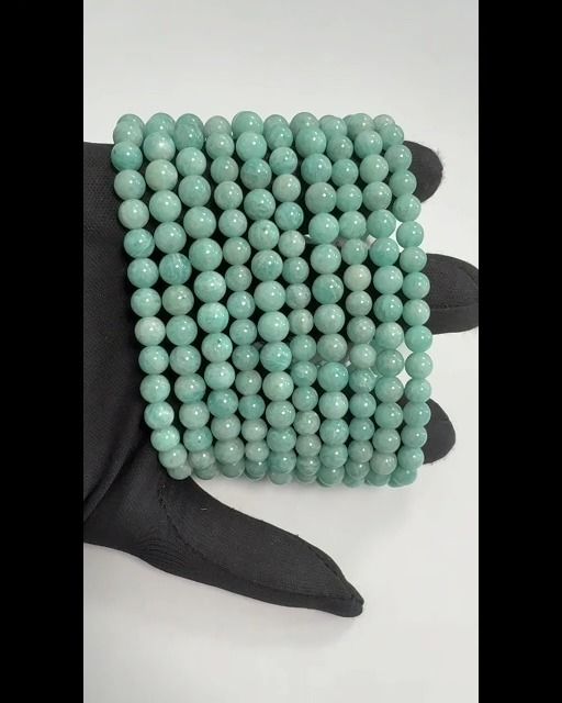 Peruvian Amazonite Bracelet A 6-7mm Beads
