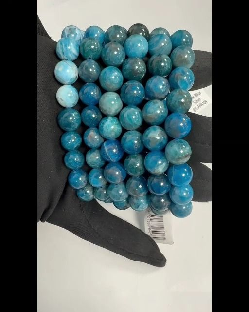 Blue Apatite Bracelet A beads 10mm