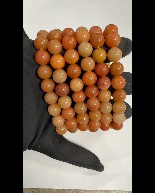 Orange Aventurine bracelet A beads 10mm