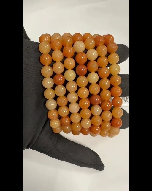 8mm pearls Orange Aventurine A bracelet