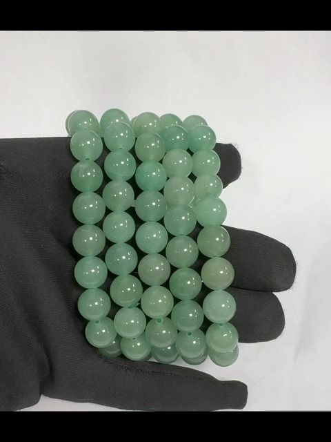 10mm pearls Green Aventurine bracelet