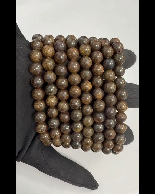 Moss Bronzite 8mm pearls