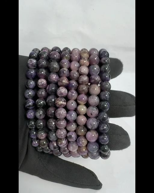 Charoite bracelet A+ beads 7-8mm