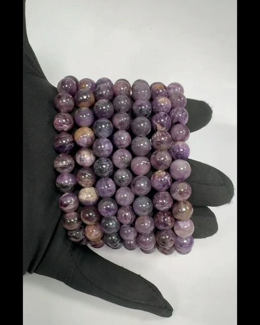 Charoite Bracelet AA+ beads 8.5-9.5mm