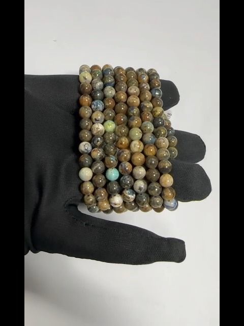 Chrysocolle 6-7mm pearls bracelet