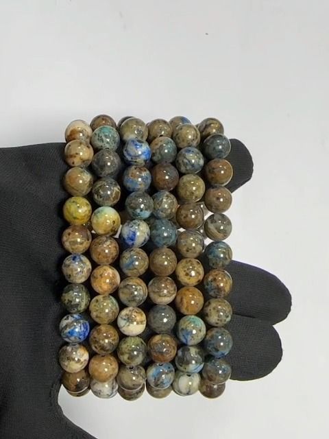 Chrysocolle 8mm pearls bracelet