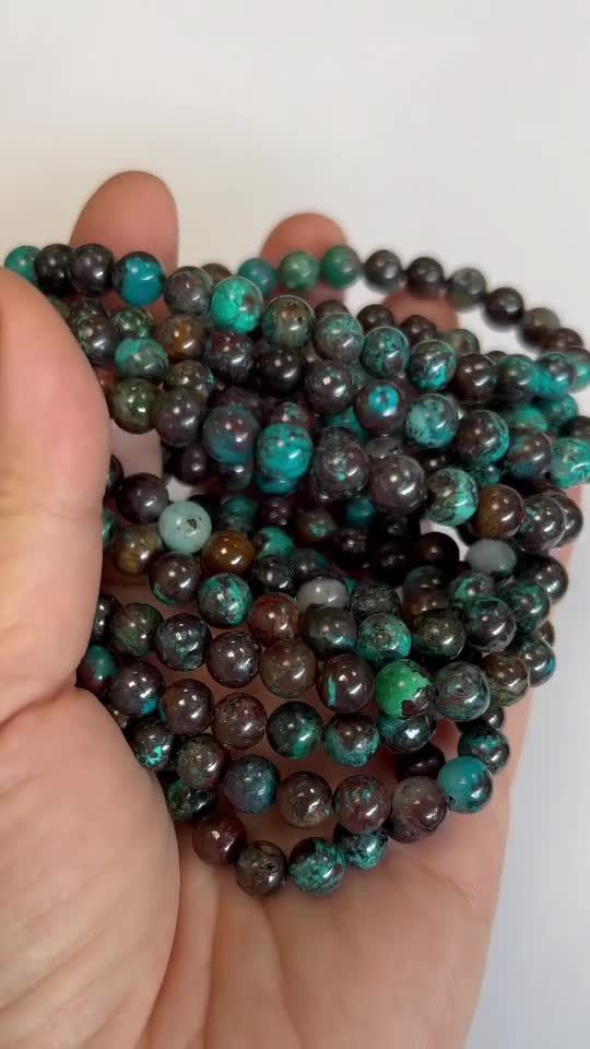 Chrysocolla from Congo AA beads 6-7mm