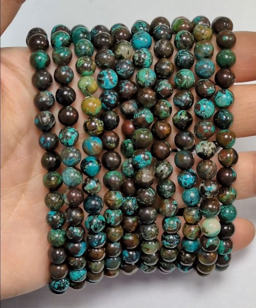 Chrysocolla from Congo AA beads 6-7mm