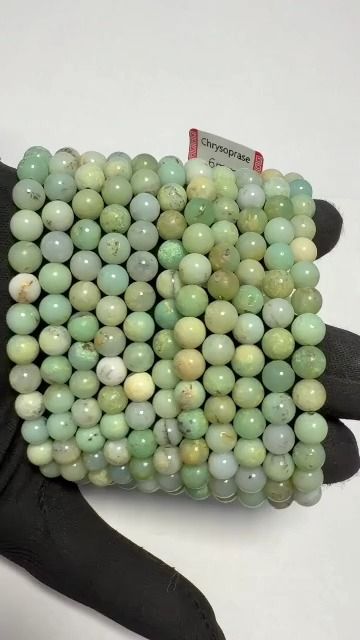 Chrysoprase Bracelet AA 6-7mm Beads