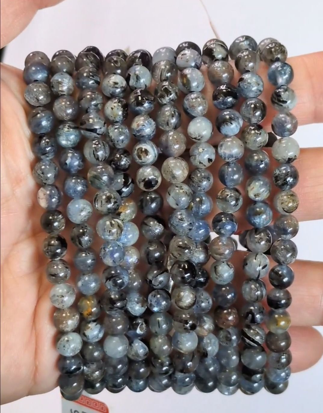 Natural Blue Kyanite Bracelet with 5.5mm Beads