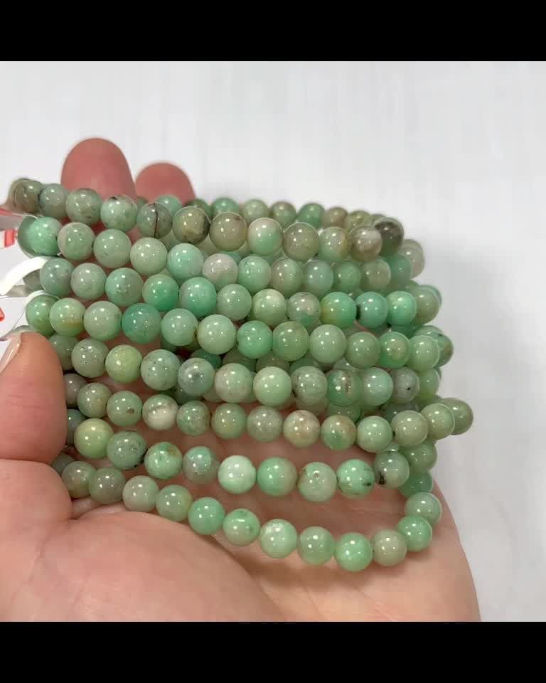 Emerald AA bracelet beads 6.5-7.5mm