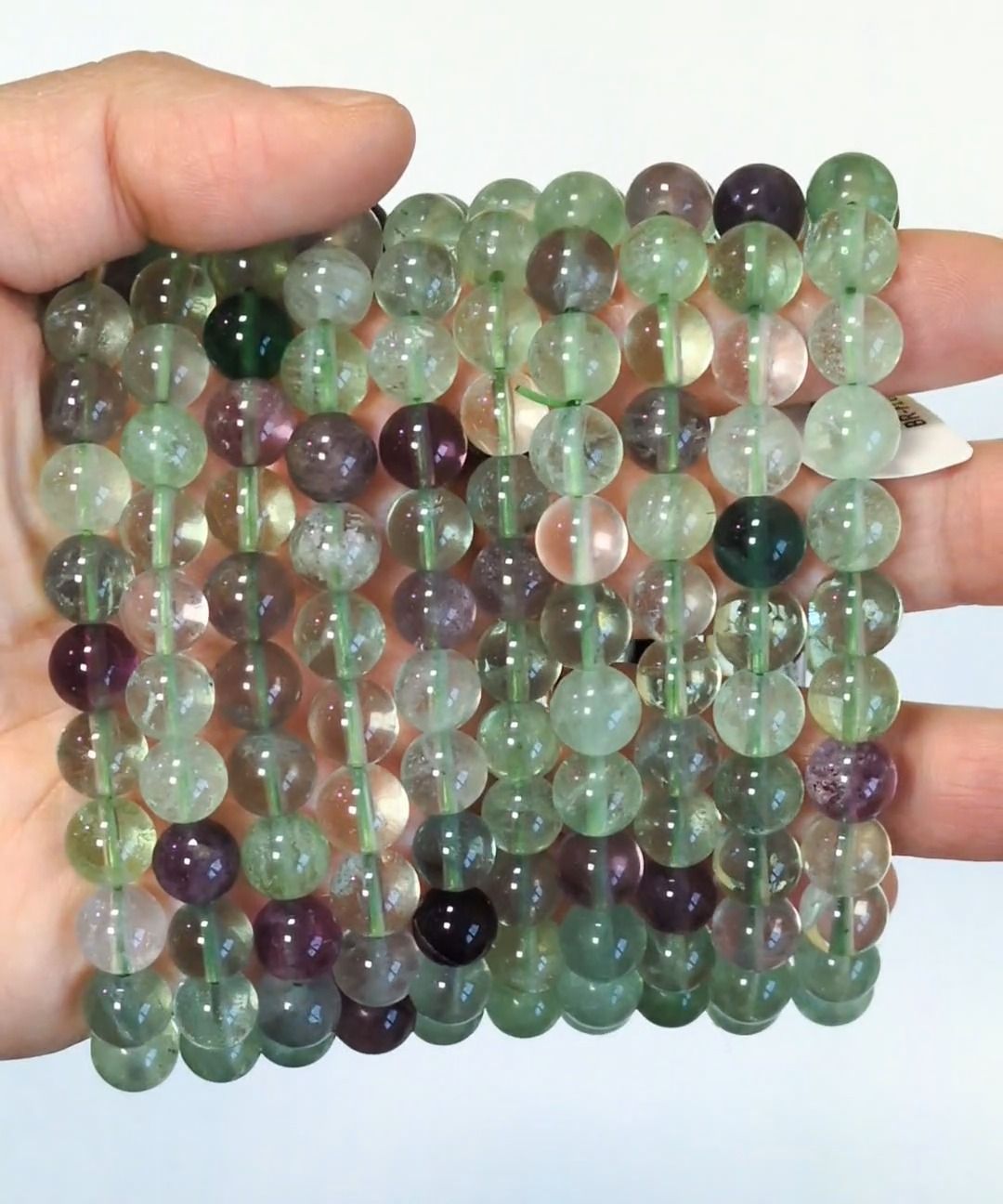 Multicolored Fluorite bracelet A beads 8mm