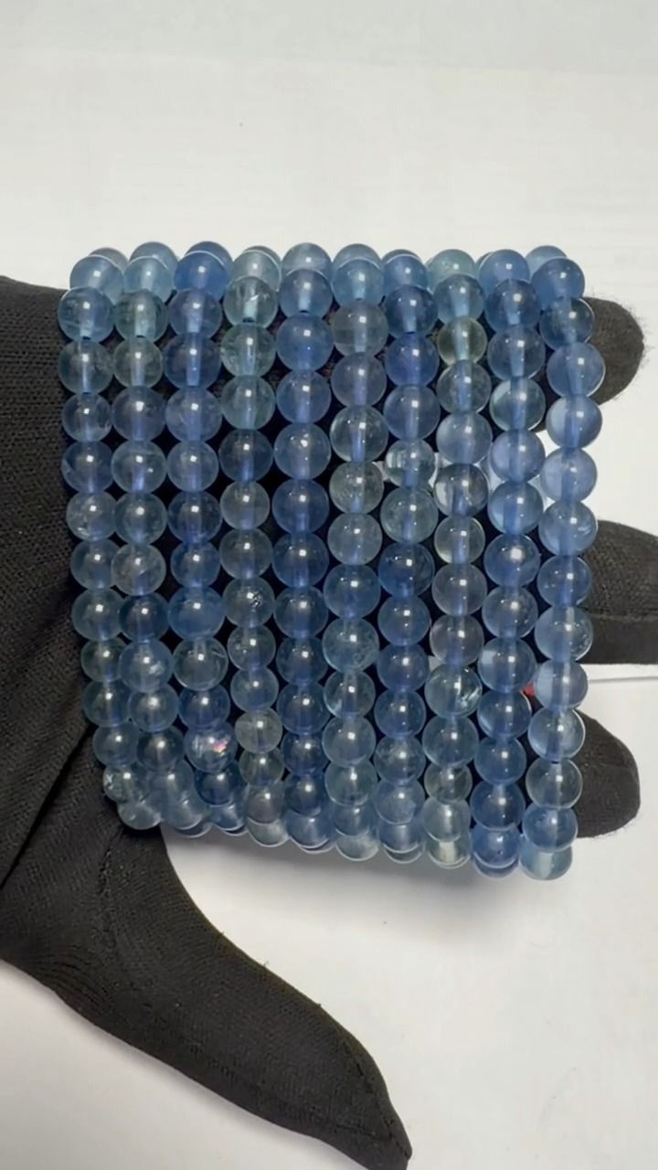 Blue Fluorite AA Bracelet 6-7mm beads