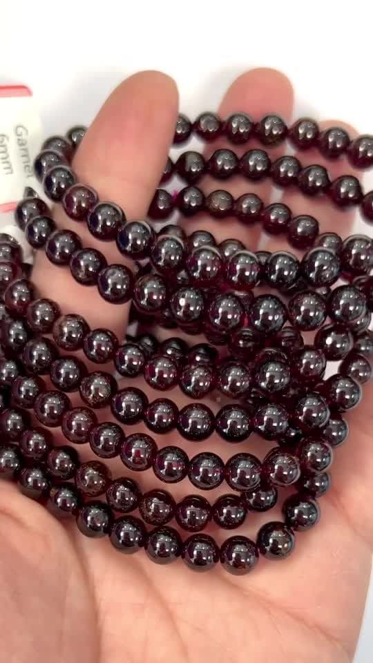 Red Garnet Bracelet AA beads 5-6mm