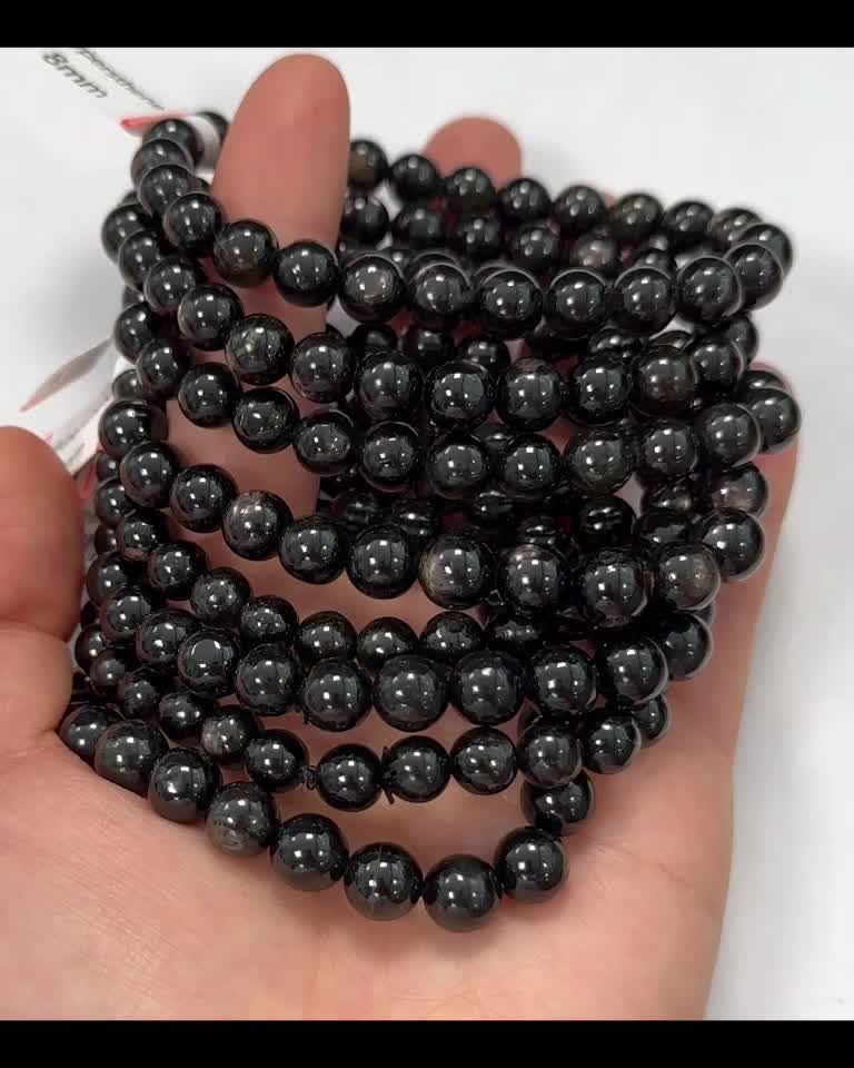 Hypersthene AA bracelet beads 8-9mm
