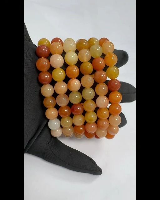 Jade multicolor 10mm pearls bracelet