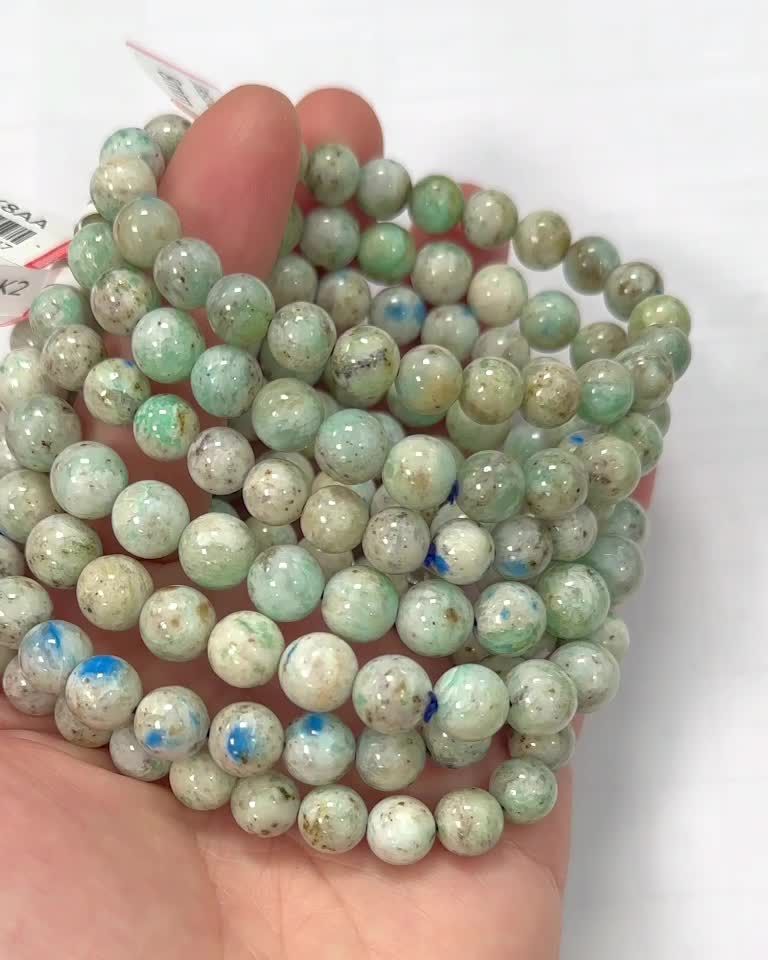 Jasper bracelet K2 AA beads 7.5-8.5mm